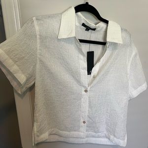 NWT Lulus Summer Crepe Lightweight Shirt